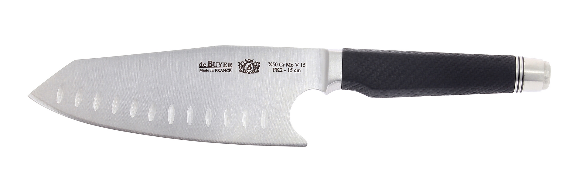 Asijský kuchařský nůž Fibre Karbon 2 De Buyer 17 cm - De buyer, Nůž asijský Chef FK2 17 cm
