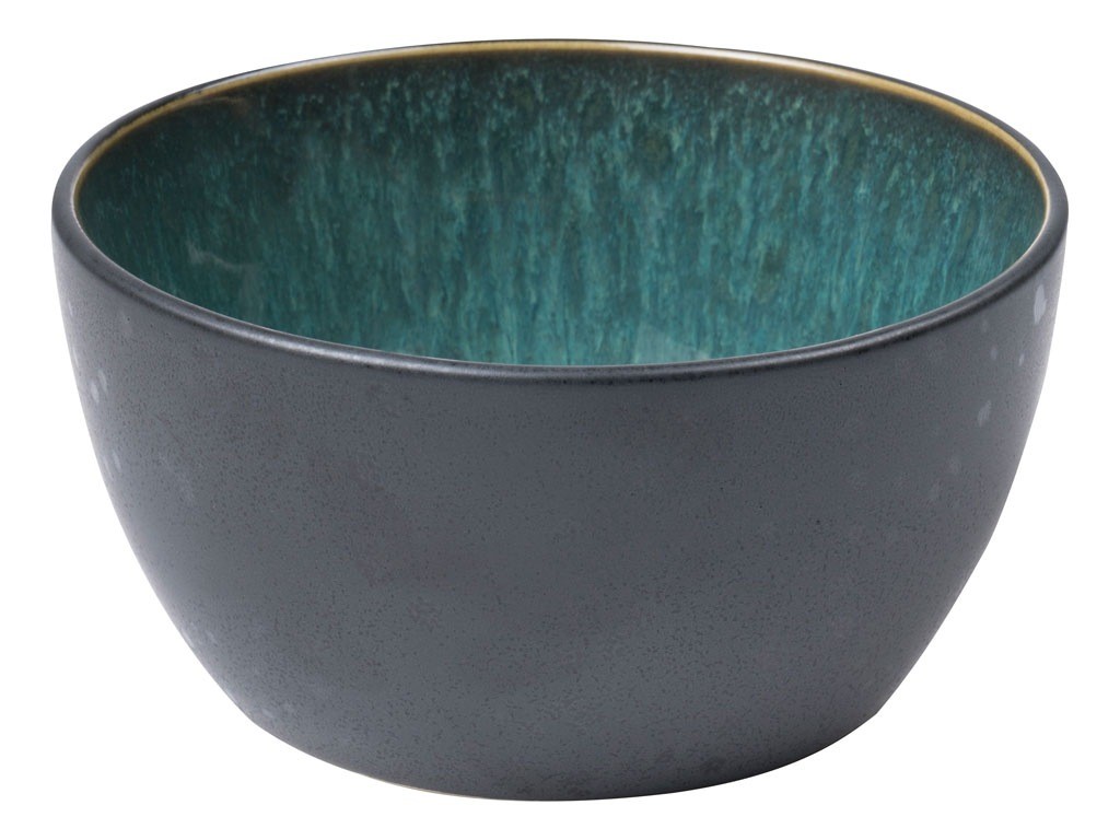 Servírovací mísa 14 cm, černá / zelená, Bitz