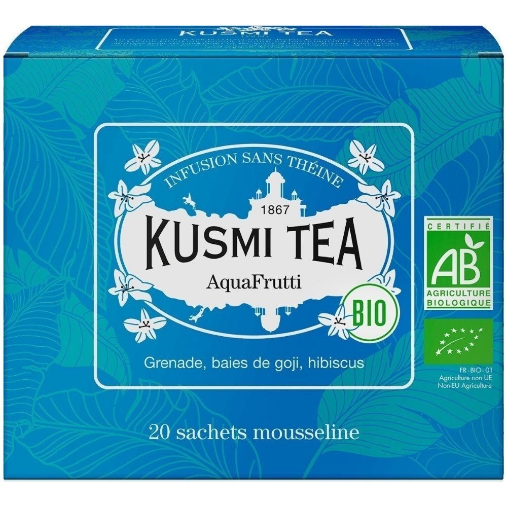 Ovocný čaj AquaFrutti Kusmi Tea 20 mušelínových sáčků