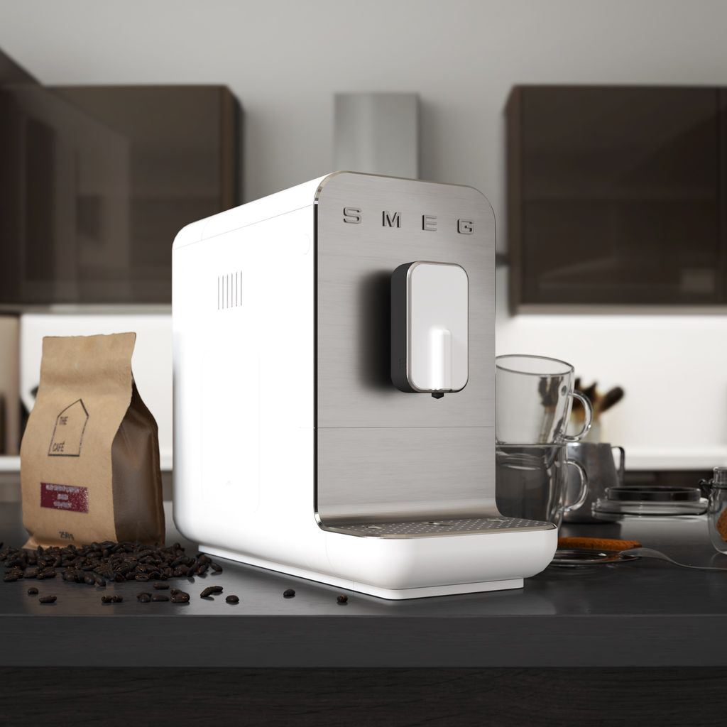 Kávovar Espresso Smeg matný bílý