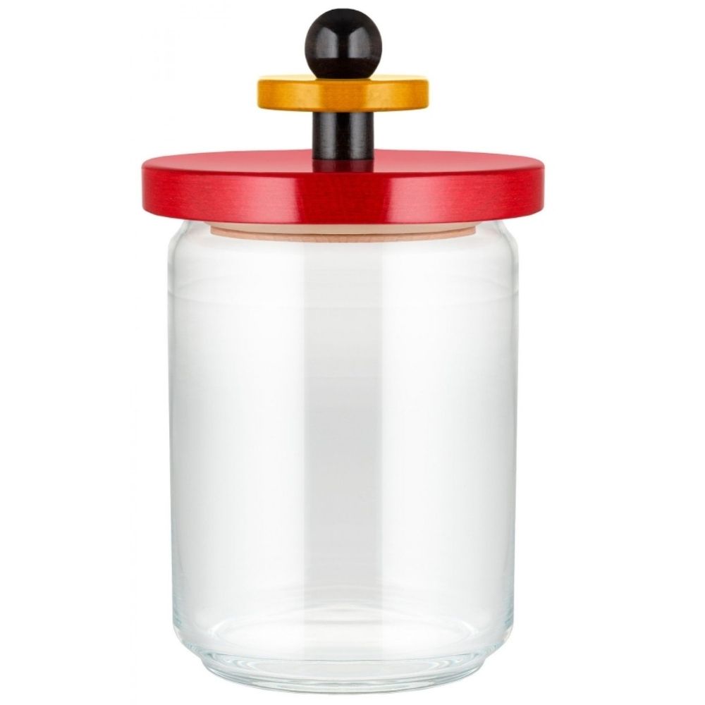 Dóza na potraviny 100 COLLECTION 1 l, červená, sklo, Alessi