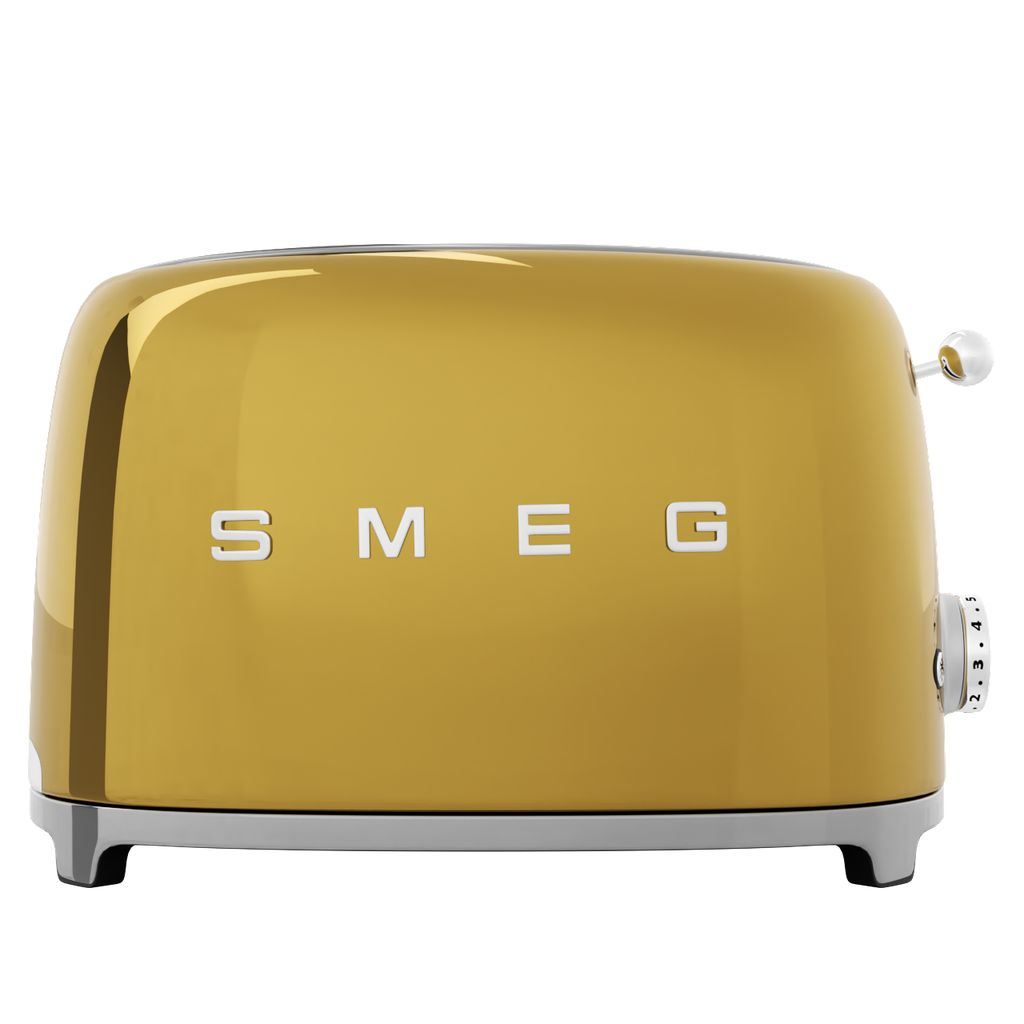 Topinkovač na dva plátky Smeg zlatý