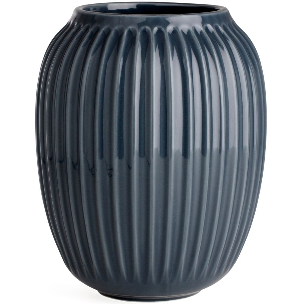 Váza HAMMERSHOI 21 cm, antracitově šedá, Kähler