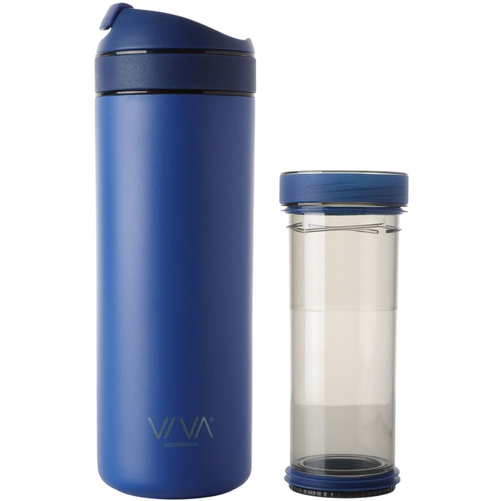 Termohrnek s infuzérem RECHARGE ANYTIME 460 ml, královsky modrá, Viva Scandinavia