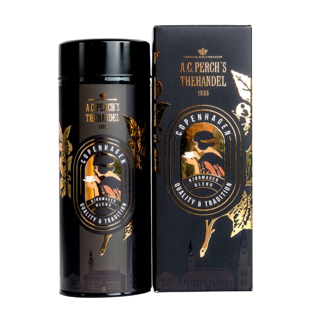 Černý čaj ICONICS KJØBMAGER BLEND 80 g, plechovka, A.C. Perch's Thehandel