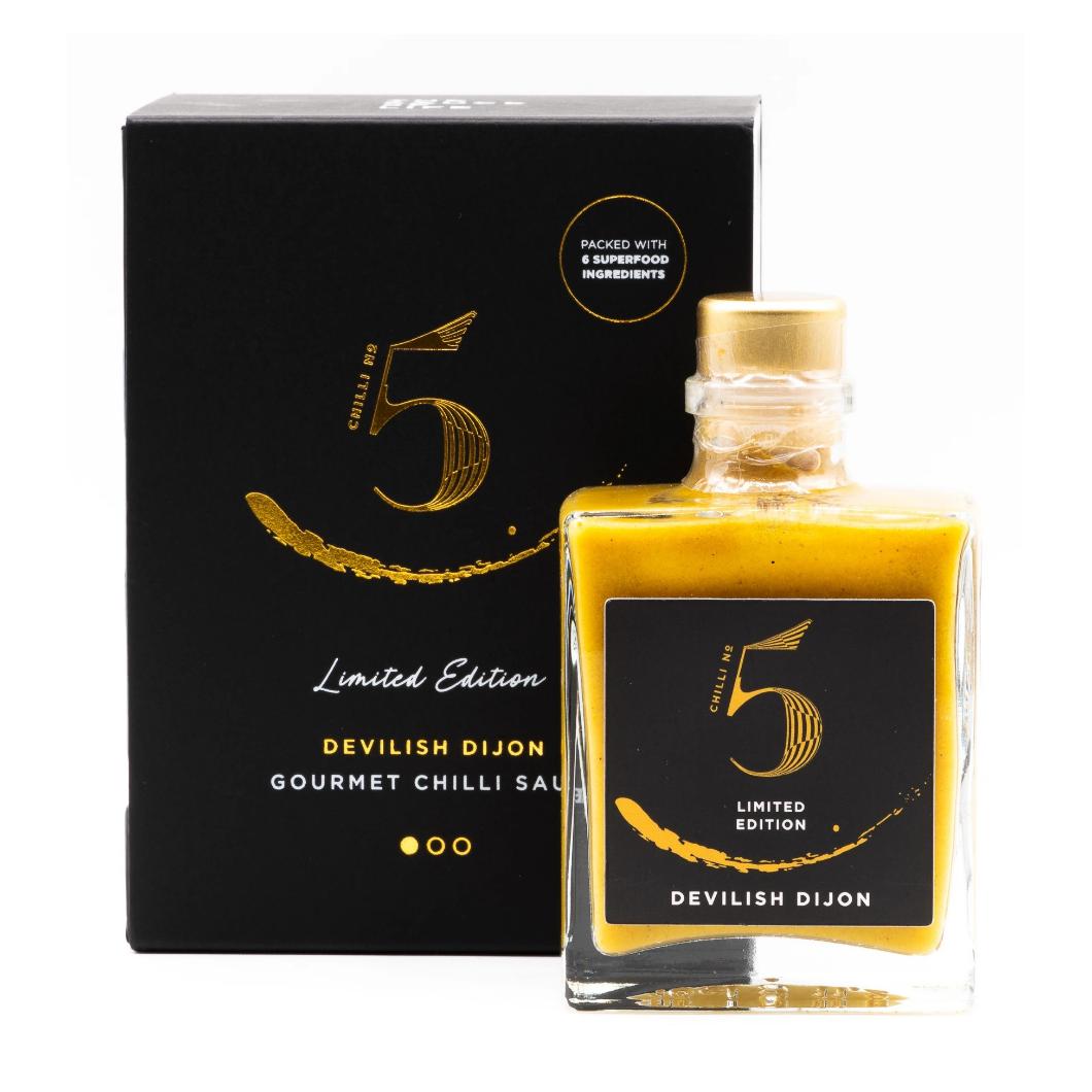 Chilli omáčka DEVILISH DIJON 100 ml, limitovaná edice, Chilli No5