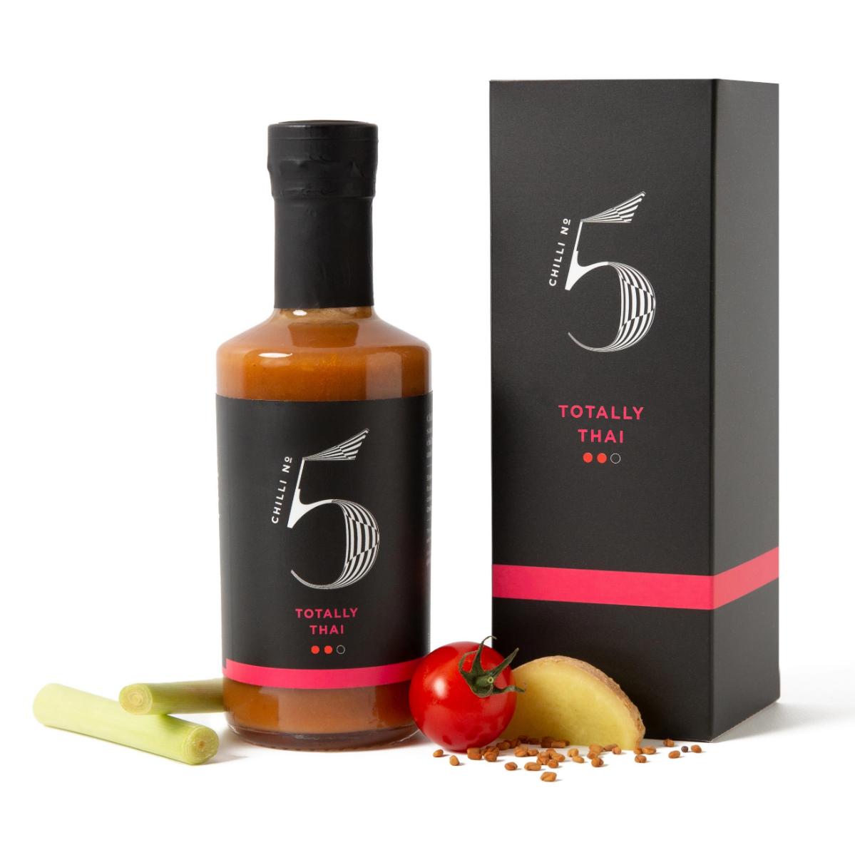 Gurmánská chilli omáčka TOTALLY THAI 200 ml, Chilli No5