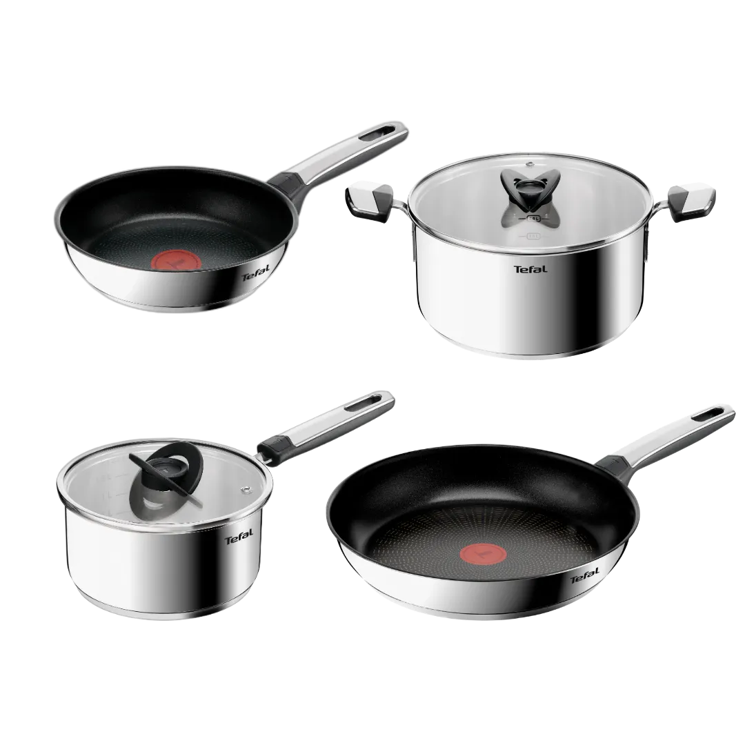 Sada hrnců EMOTION+, sada 6 ks, nerezová ocel, Tefal