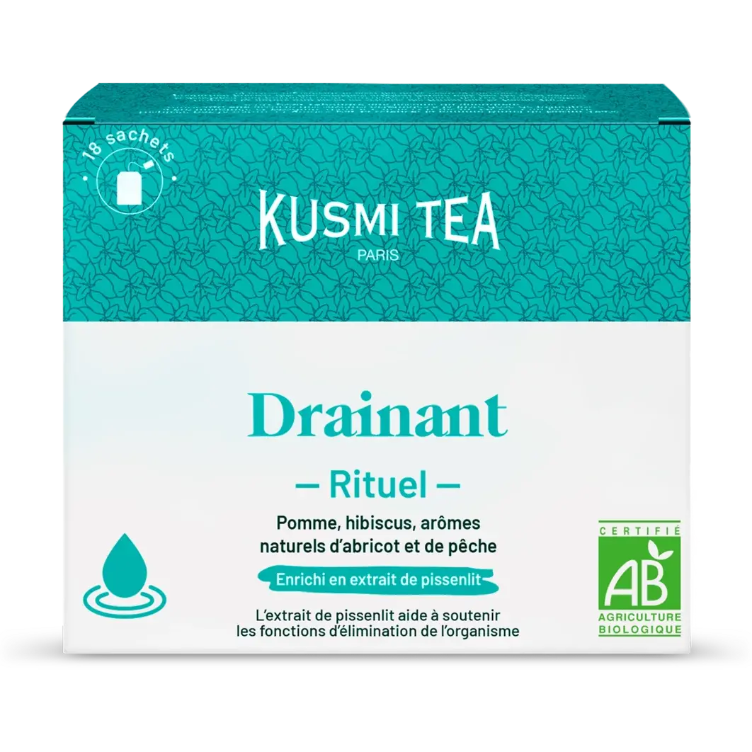 Kusmi Tea Bio ovocný čaj DRAINING RITUAL, 18 sáčků, Kusmi Tea