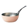 Měděná hluboká pánev na soté s nerezovou rukojetí O 20 cm Inocuivre de Buyer