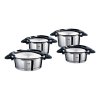 Sada hrnců 4 ks z černé série intensa® Fissler