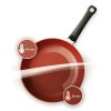 Nepřilnavá pánev Wok O 28 cm s povrchem thermosensitive °SensoRed® Fissler