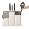 Organizér na kuchyňské náčiní a nože s prkénkem bílý CounterStore™ Joseph Joseph