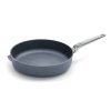 Pánev na soté DIAMOND LITE PRO 32 cm, na indukci, s nerezovou rukojetí, titan, WOLL