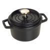 Kulatý hrnec, černá O 14 cm Staub