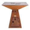 Venkovní ohniště s grilem Remundi Cube M