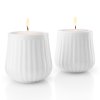 Svícen na čajovou svíčku LEGIO NOVA 6 cm, sada 2 ks, bílá, Eva Solo