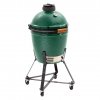 Gril na dřevěné uhlí L 46 cm,  + pojízdný stojan Nest®, zelená, Big Green Egg