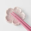 Oblázek na odložení hůlek PINK SAKURA 4,5 cm, růžová, keramika, MIJ