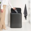 Dotykový odpadkový koš BO TOUCH BIN 60 l, sebevědomě šedá, ocel, Brabantia