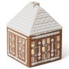 Svícen na čajovou svíčku GINGERBREAD LIGHTHOUSE 12 cm, hnědá, kamenina, Kähler