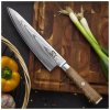 Kuchařský nůž SOK COCOBOLO WHITE DAMASCUS 21 cm, hnědá, Dellinger