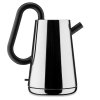 Rychlovarná konvice TORU 1,7 l, stříbrná / černá, nerezová ocel, Alessi