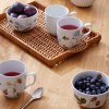 Servírovací mísa HAMMERSHOI SUMMER - SUMMER BERRIES 12 cm, bílá, porcelán, Kähler