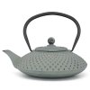Čajová konvice s infuzérem XILIN 1,25 l, světle zelená, litina, Bredemeijer