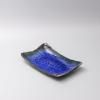Servírovací talíř COBALT BLUE 26 x 16 cm, modrá, keramika, MIJ