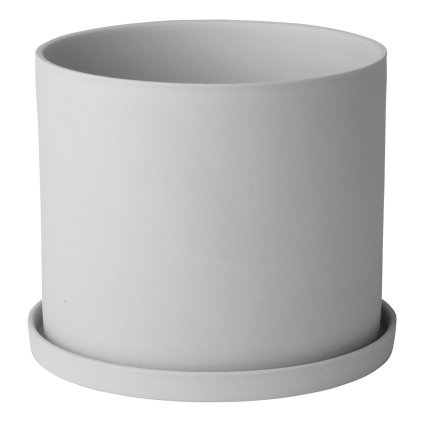 Urtepotte NONA S 15 cm, lysegrå, porcelæn, Blomus