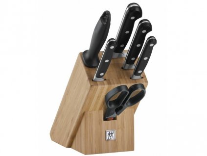 Knivblok sæt  PROFESSIONAL "S", sæt med 7 stk, med sliber og saks, ZWILLING