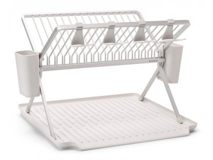 Opvaskestativ, foldbar, lysegrå, Brabantia