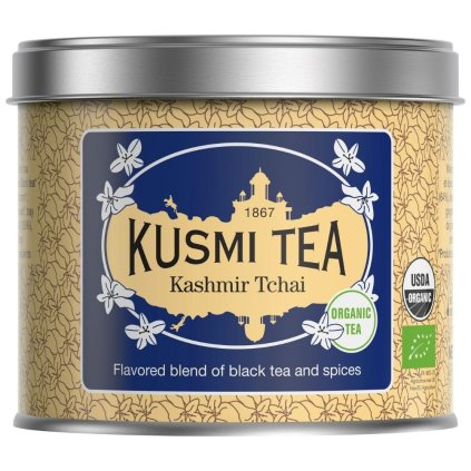 Sort te KASHMIR TCHAI, 100 g løsbladet te dåse, Kusmi Tea