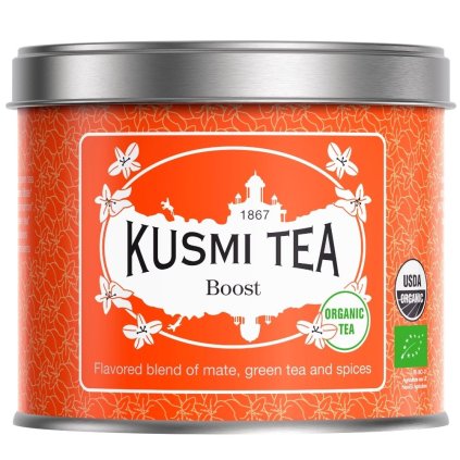 Grøn te BOOST, 100 g løsbladet te dåse, Kusmi Tea