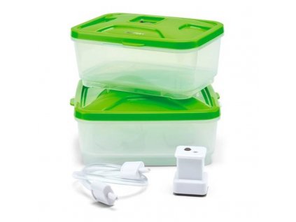 Vakuumforseglet fødevareopbevaringsbeholder VACUPACK XA258010, sæt med 2 stk, Tefal