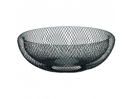 Frugtkurv MESH 40 cm, sort, stål, Philippi