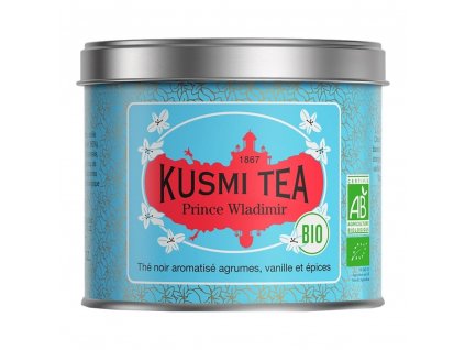 Sort te PRINCE VLADIMIR, 100 g løsbladet te dåse, Kusmi Tea
