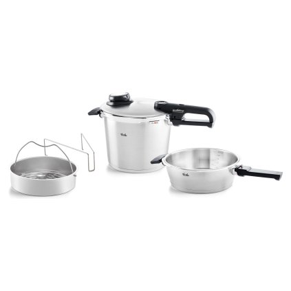 Trykkoger VITAVIT PREMIUM, sæt med 2 stk, 6 l + 2,5 l, Fissler