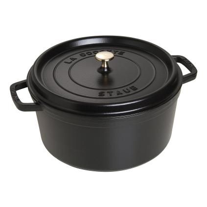 Støbejernsgryde COCOTTE 30 cm, sort, Staub