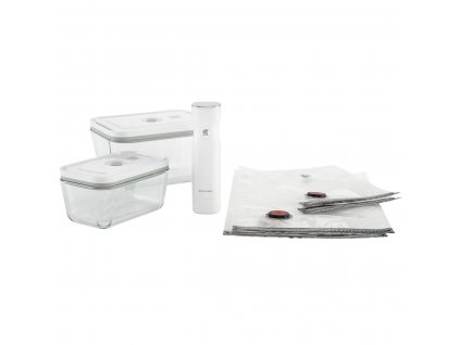 Vakuumsæt for fødevarer FRESH & SAVE, sæt med 7, hvid, glas, Zwilling