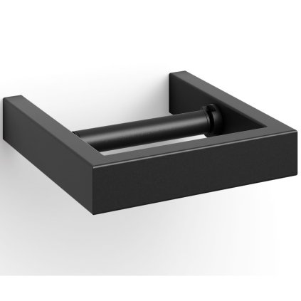 Toiletpapirholder LINEA 15 cm, sort, rustfrit stål, Zack