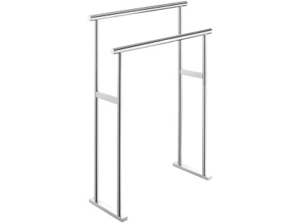 Stående håndklædestativ SCALA 80 x 60 cm, dobbelt, mat, rustfrit stål, Zack