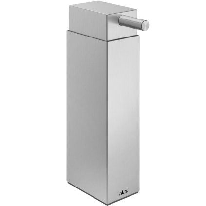 Sæbedispenser LINEA 190 ml, stående, mat, rustfrit stål, Zack