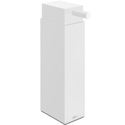 Sæbedispenser LINEA 190 ml, stående, hvid, rustfrit stål, Zack