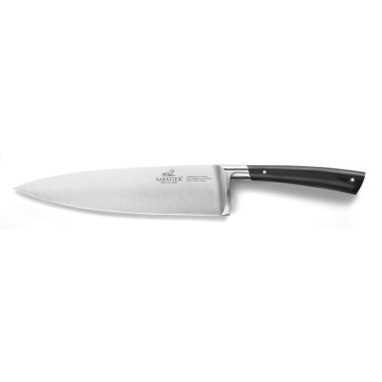 Kokkekniv EDONIST 20 cm, med nitter i rustfrit stål, sort, Lion Sabatier