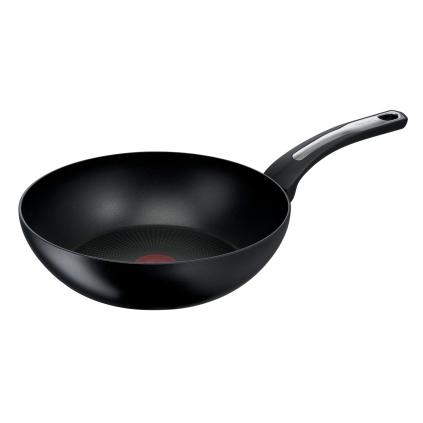 Wok SELECTION 28 cm, sort, aluminium, Tefal