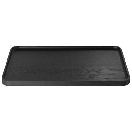 Serveringsbakke OKU 40 x 30 cm, sort, træ, Blomus