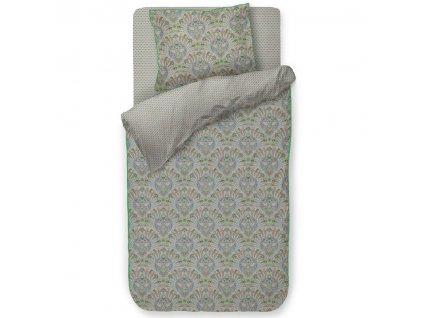 Sengesæt; enkeltseng ALBA 140 x 200 cm, blå, bomuldspercale, Pip Studio