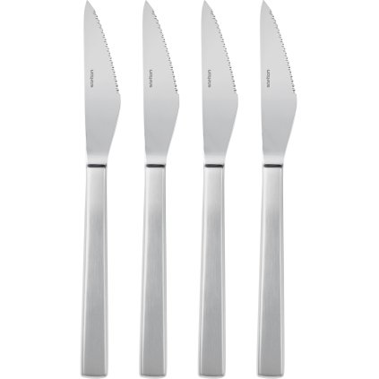 Steakkniv MAYA 2000, sæt med 4 stk, sølv, rustfrit stål, Stelton